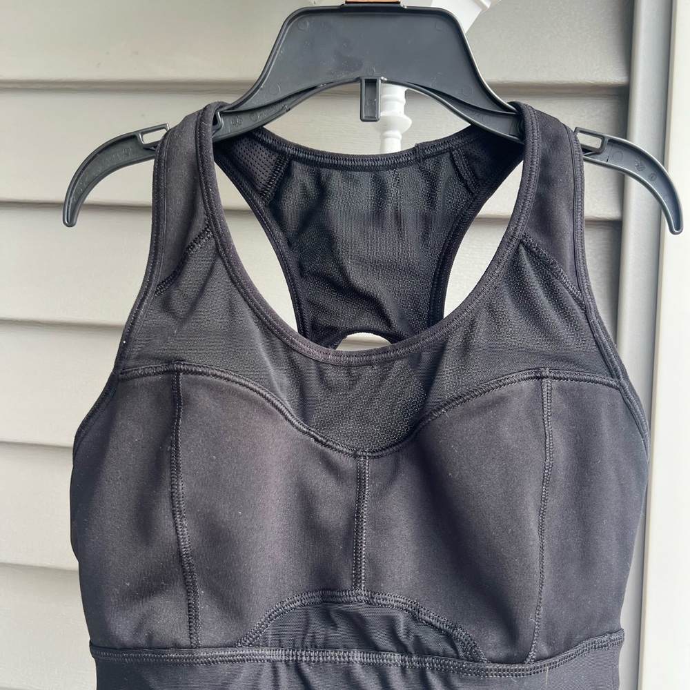 Athleta Black Mesh Sports Bra